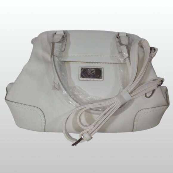 NWT Vintage ORIGINAL SHARIF Designer White Handbag Man-Made/Leather/Suede - Picture 4 of 11